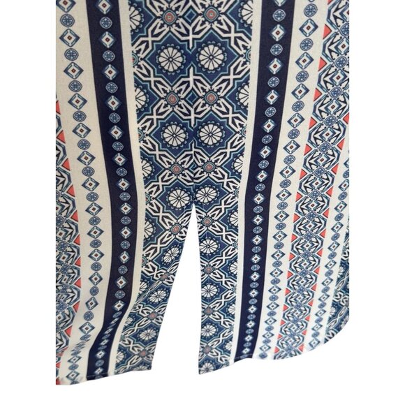 Sanctuary V-Neck Sleeveless Split Back Button Up Top Blouse Women's Sz L - Picture 6 of 11